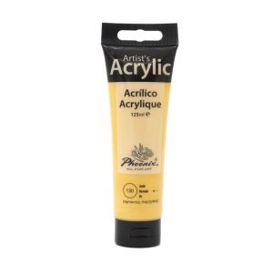 Farba akrylowa Phoenix 125ml, Złota - Gold